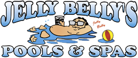 Jelly Belly's Pools & Spas logo