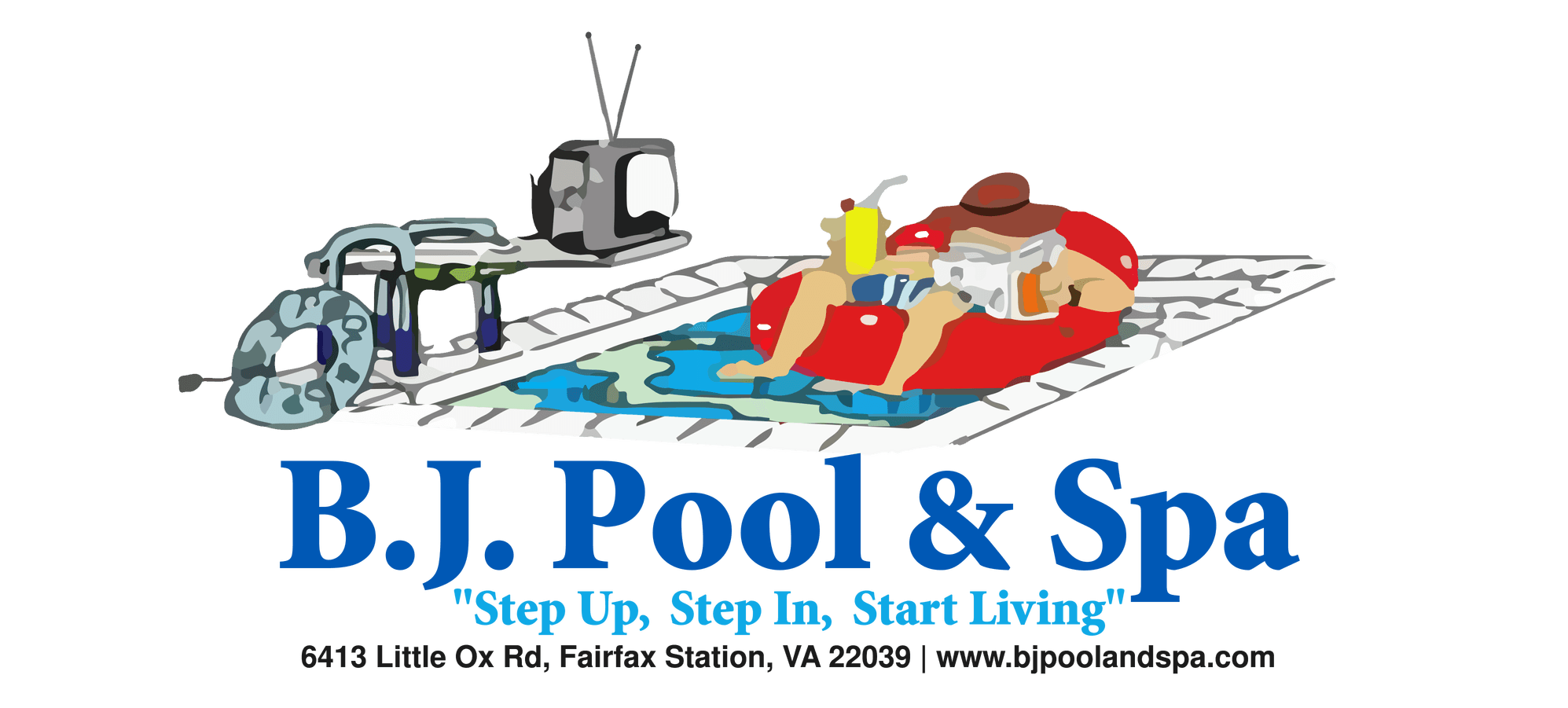 BJ Pool and Spa logo