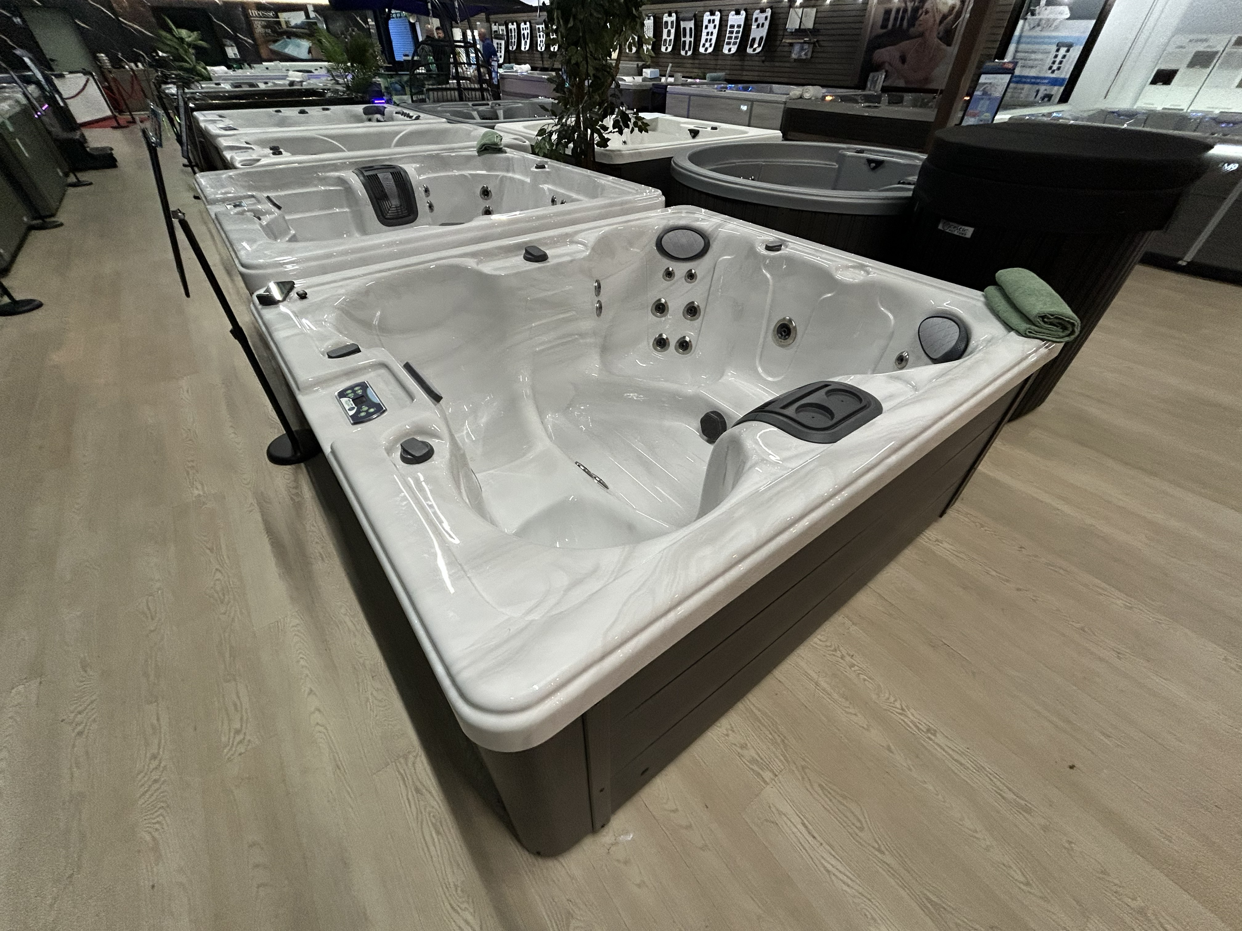 Celtic Solstice 122S on the showroom floor - right side view