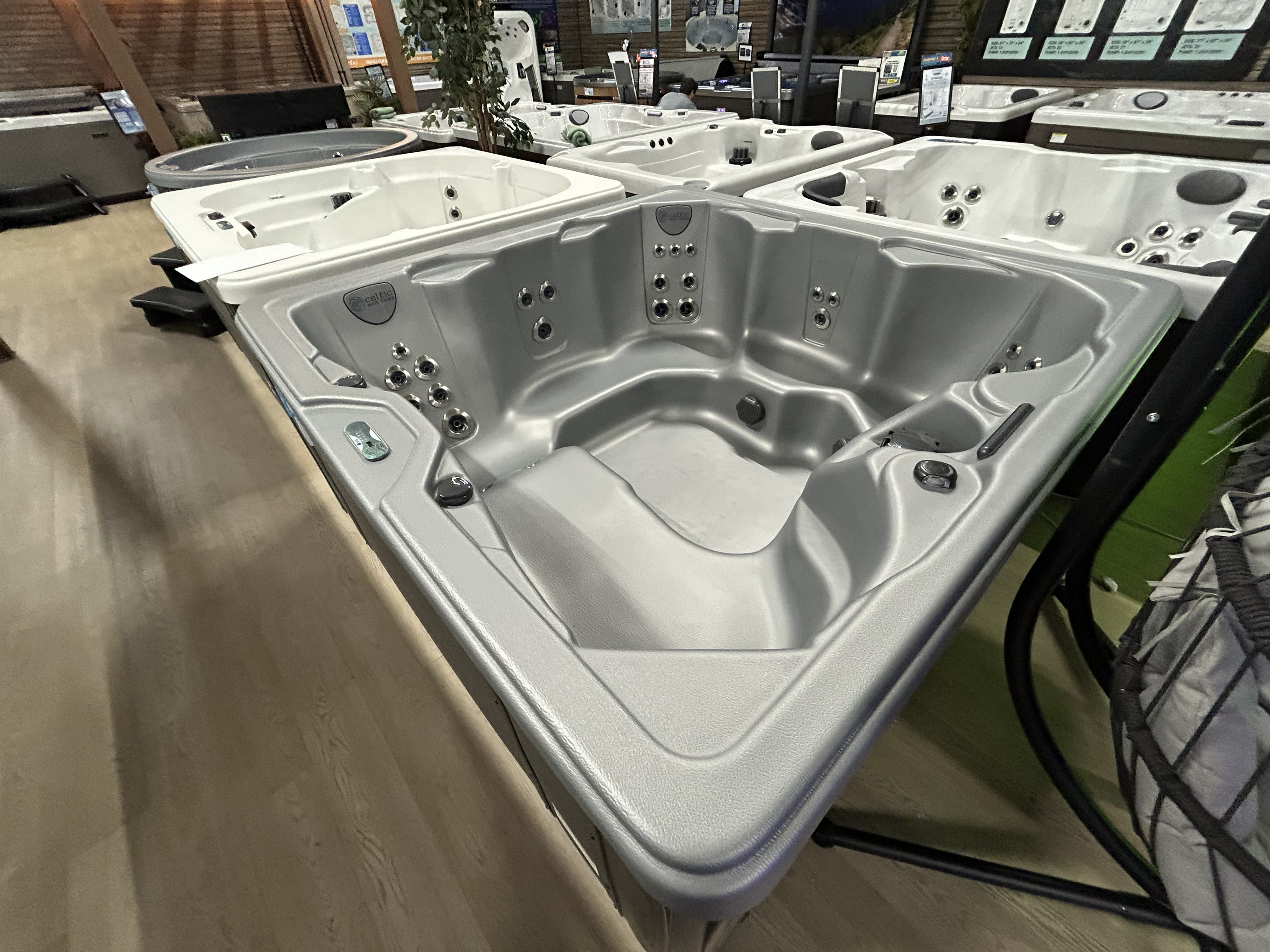 Celtic Clover 240 on the showroom floor - right side view