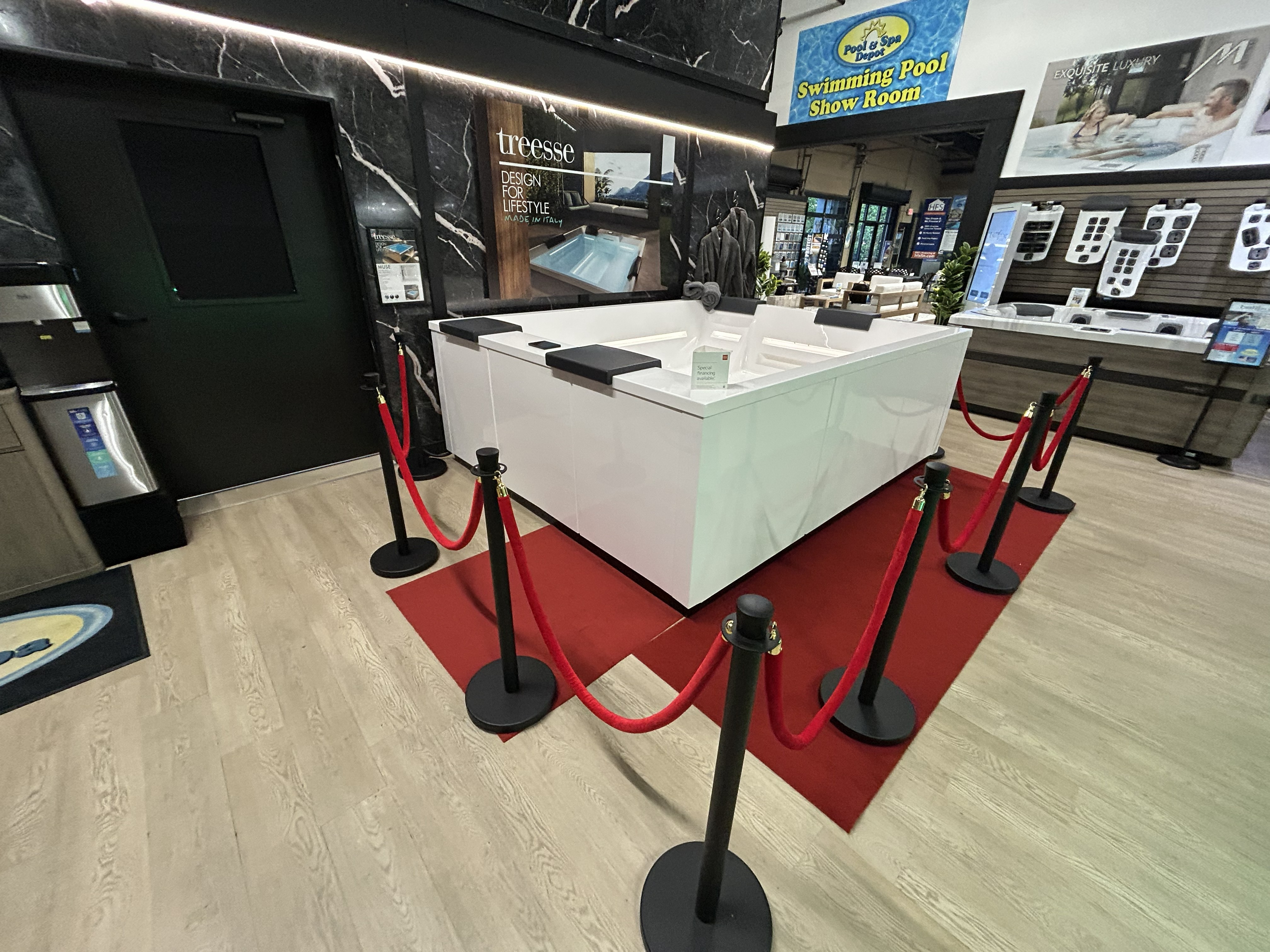 Treesse Muse GP on the showroom floor - wide view