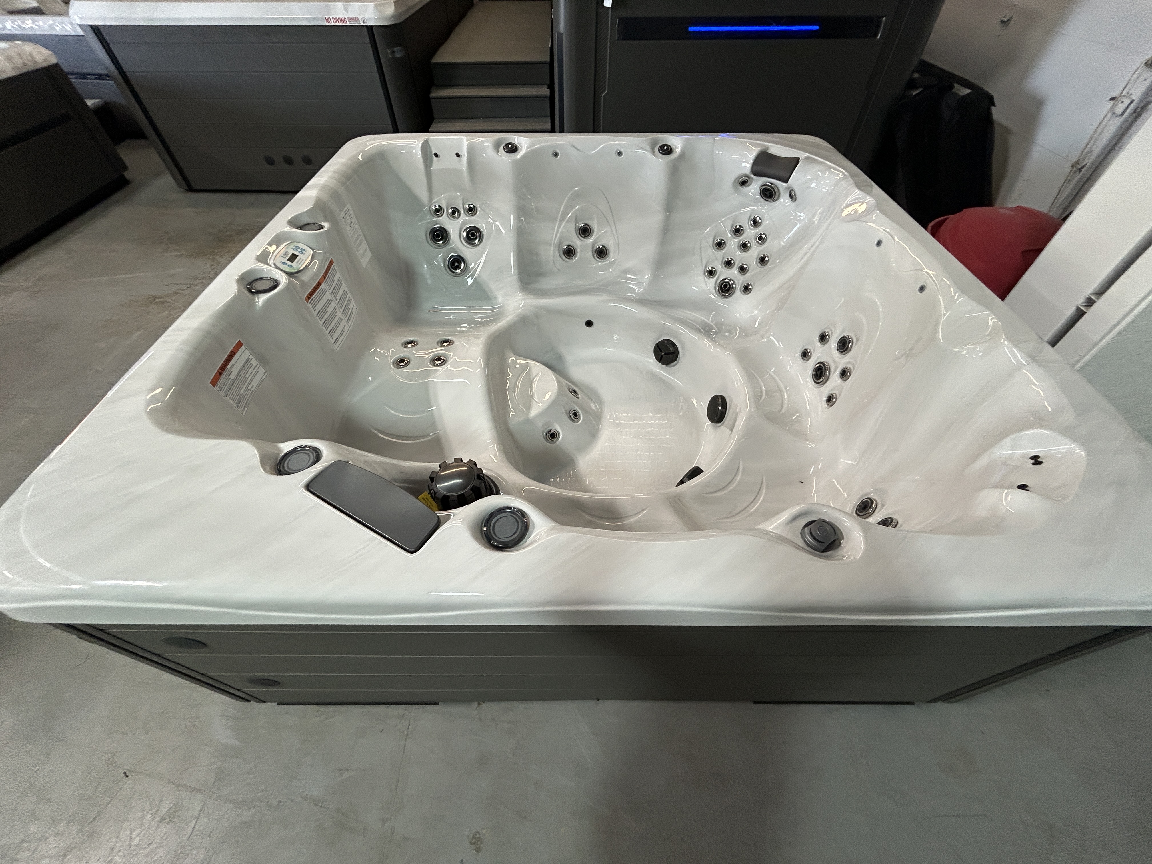 Master Spas Balance 8 on the showroom floor - right view